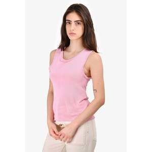 Pre-Loved Chanel™ Pink Sheer Sleeveless Top Size 38